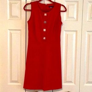 Tommy Hilfiger Red Dress w/ Gold Hardware SZ4